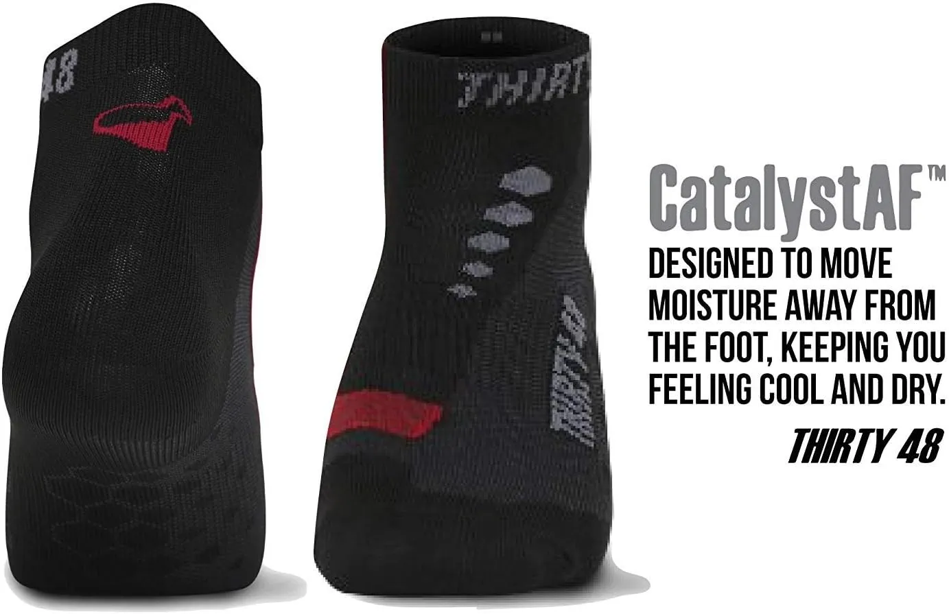 Thirty48 Low Cut Cycling Socks for Men and Women | Unisex Breathable Sport Socks