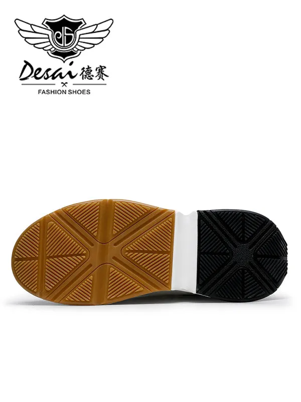 TNV Casual Shoes Genuine Leather Thick Bottom Sneakers Laces Up Summer Breathable DS3125