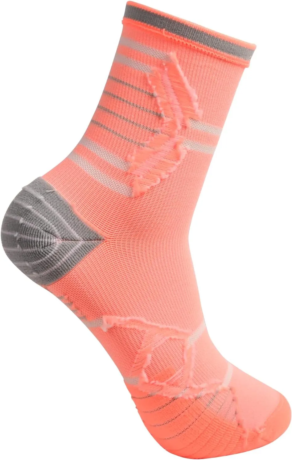 Toes&Feet Men's and Women's Cushioned Anti Blister Odor Controll Seamless Low-Cut/Quarter Compression Running Cycling Socks