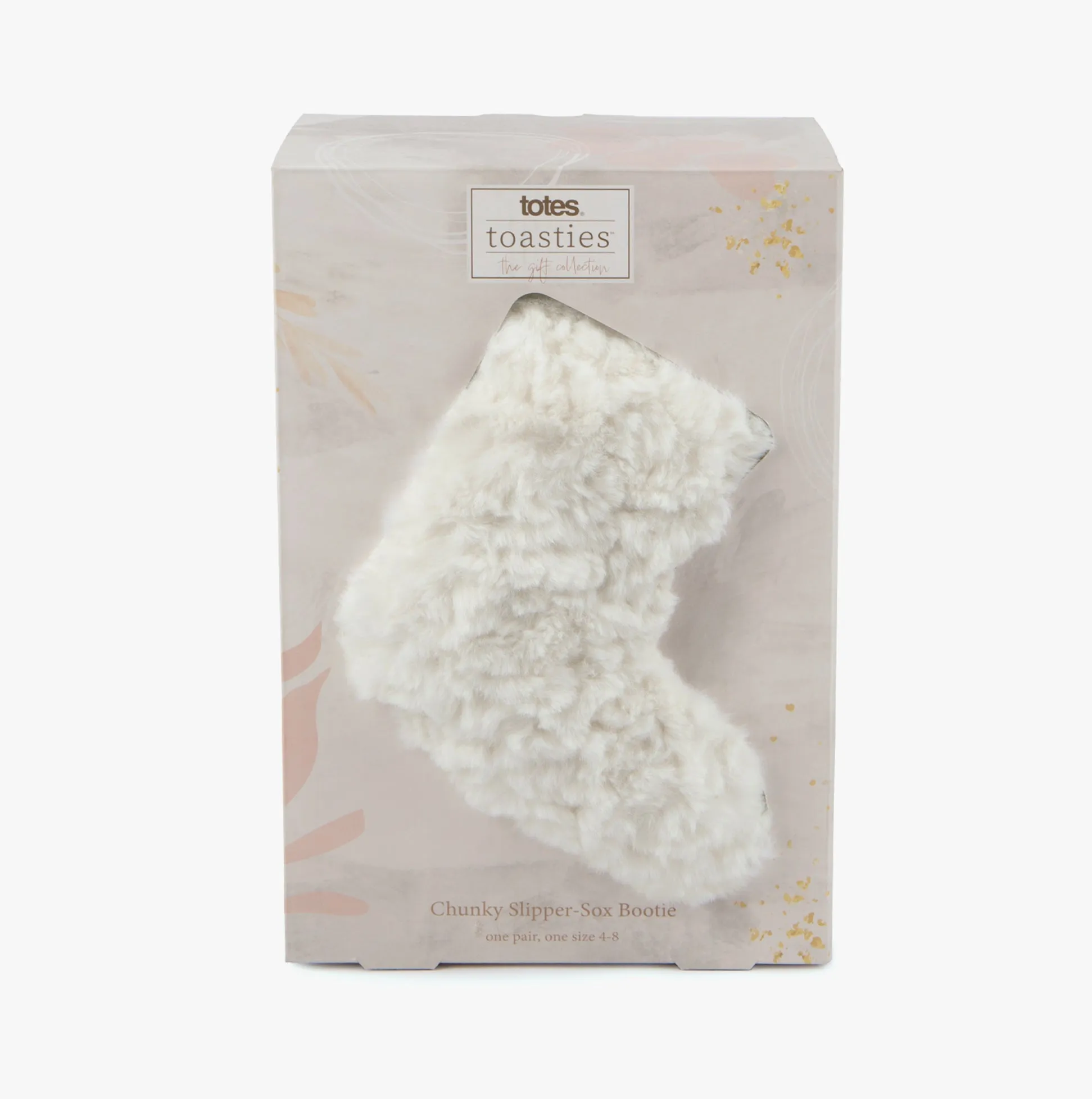 Totes Toasties FAUX FUR Slipper Socks Womens Socks Cream