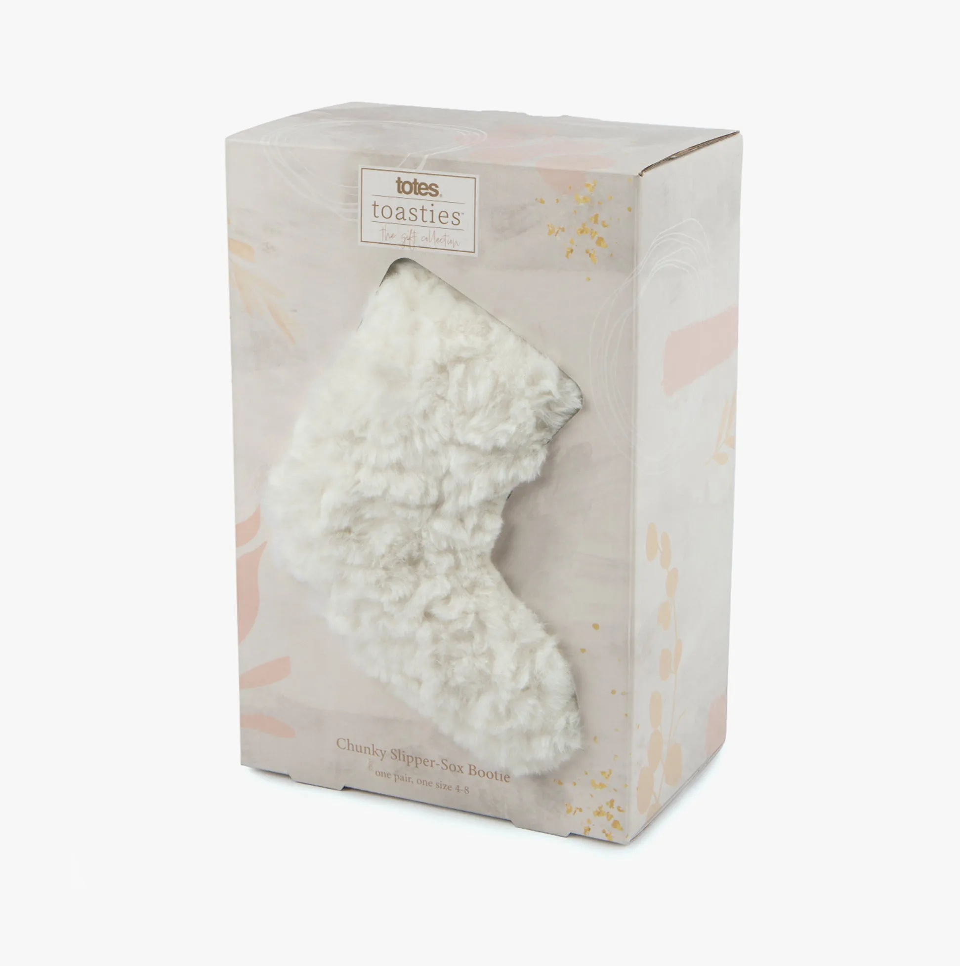 Totes Toasties FAUX FUR Slipper Socks Womens Socks Cream