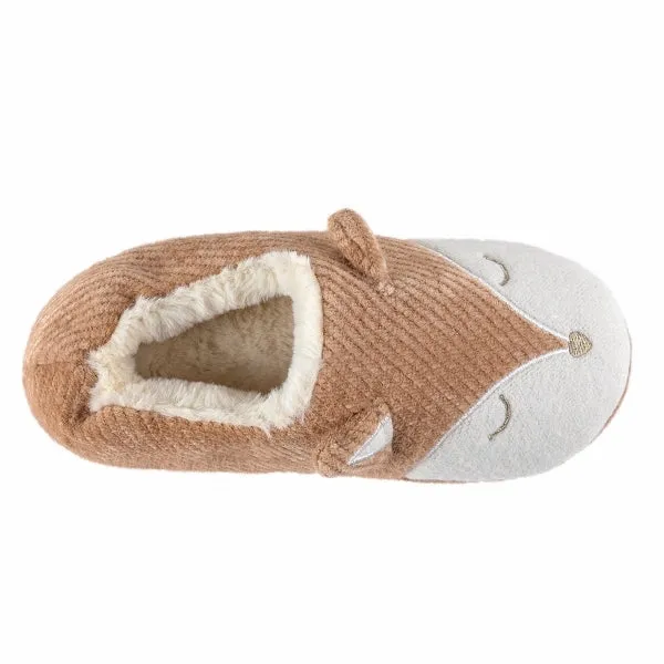 Totes Toasties NOVELTY FOX Womens Full Slippers Multi