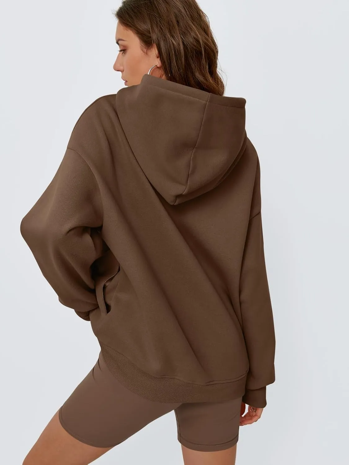 Trendy Queen Womens Oversized Hoodies Fleece Hooded Sweatshirts Casual Pullover Fall Winter Outfits Long Sleeve Tops 2025