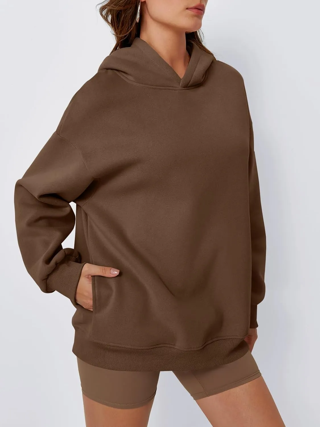 Trendy Queen Womens Oversized Hoodies Fleece Hooded Sweatshirts Casual Pullover Fall Winter Outfits Long Sleeve Tops 2025