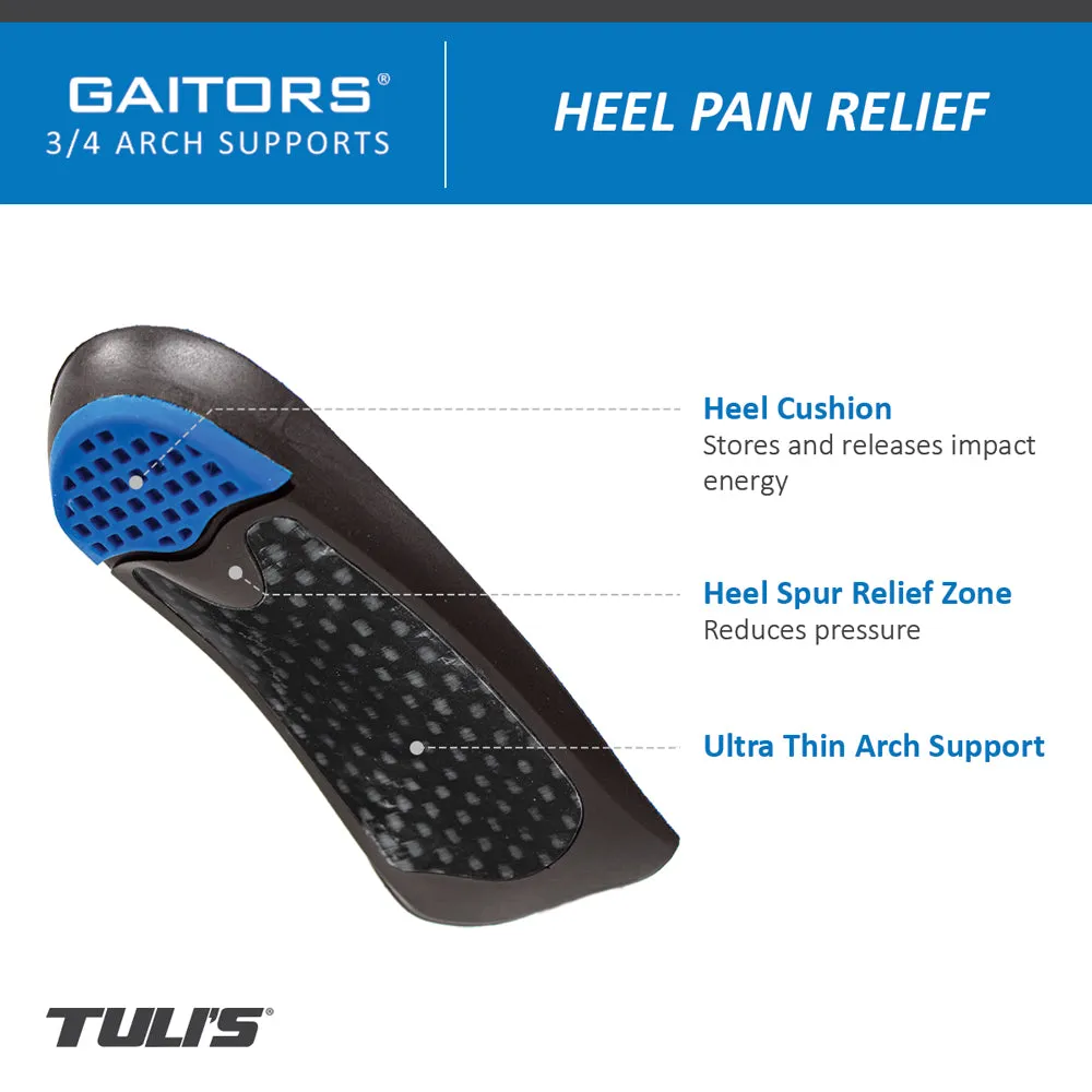 Tuli's Gaitors 3/4 Arch Support Insoles