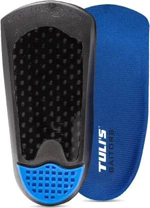 Tuli's Gaitors 3/4 Length Premium Arch Support Orthotic Insoles for Plantar Fasciitis and Fallen Arches, Small