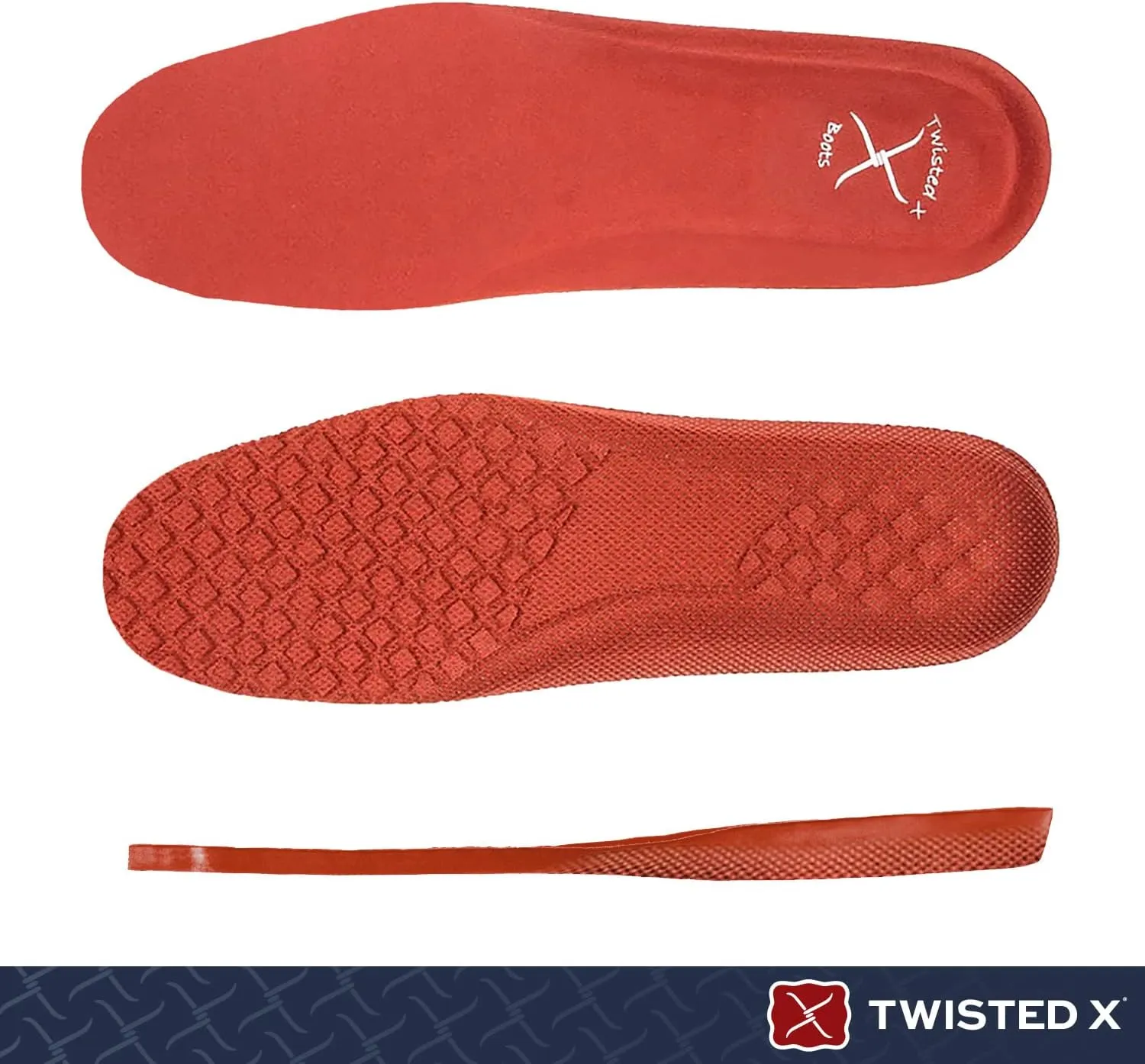 Twisted X Women's Blend Regular Round Toe Shoe Pad Orthotic Inserts for All Day Comfort and Support, 10