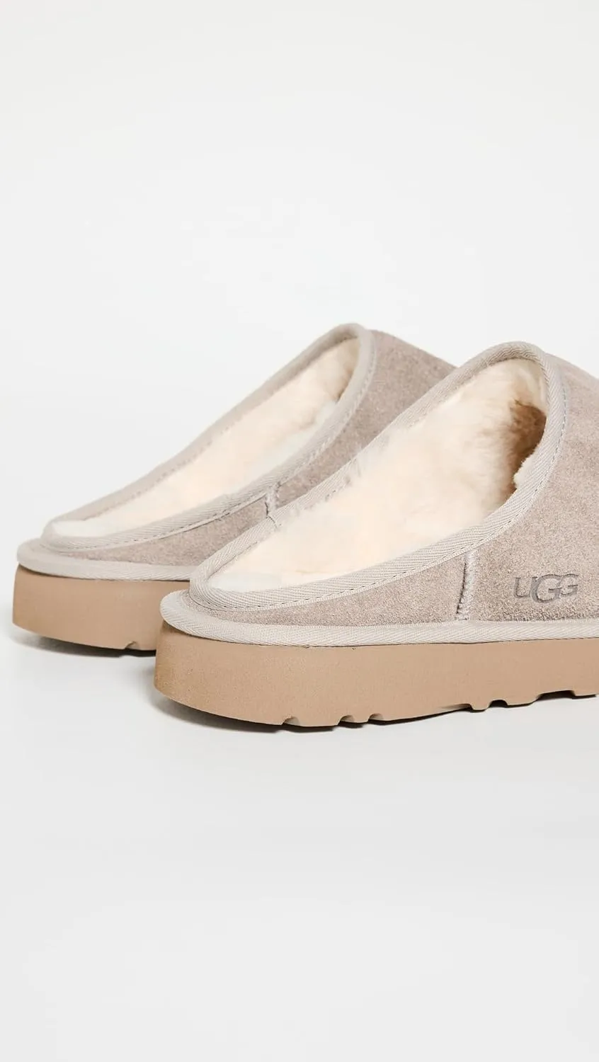 UGG Men's Classic Slip On Shaggy Suede Slipper