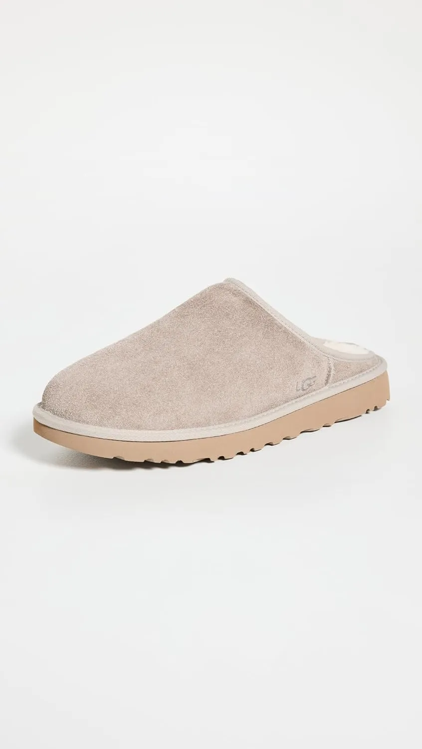 UGG Men's Classic Slip On Shaggy Suede Slipper