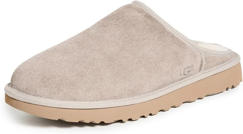 UGG Men's Classic Slip On Shaggy Suede Slipper