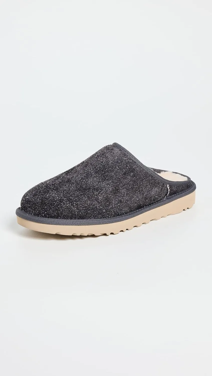 UGG Men's Classic Slip On Shaggy Suede Slipper