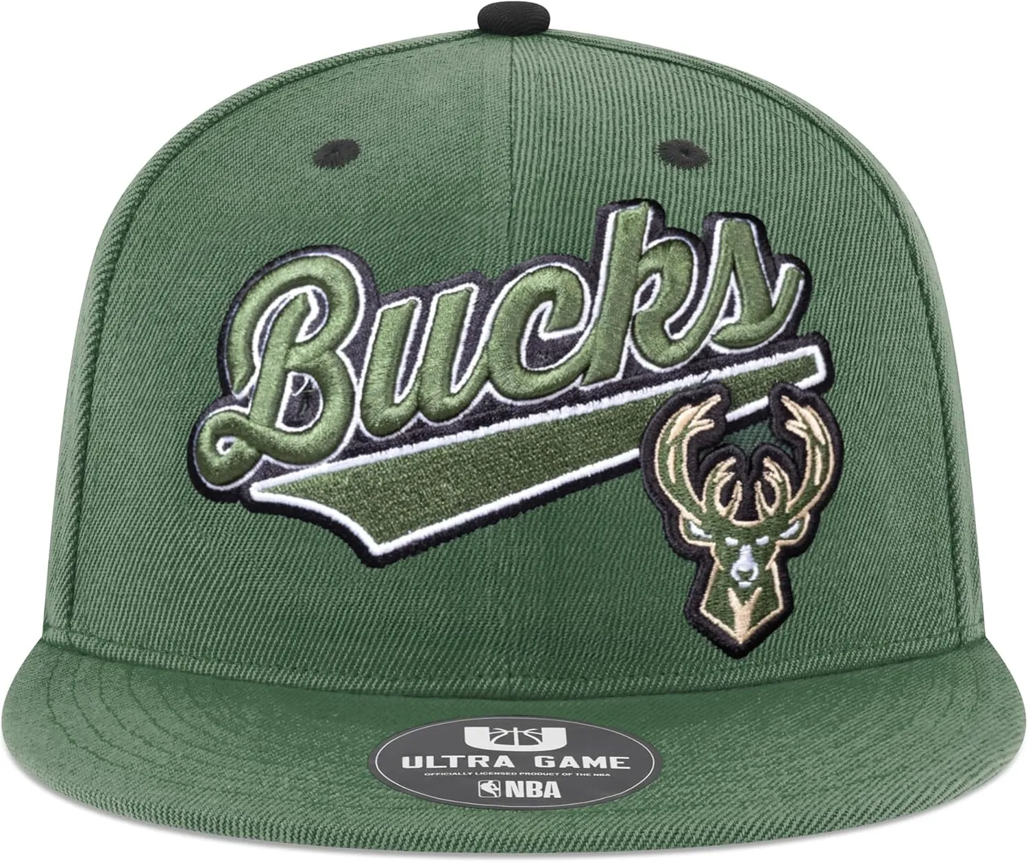 Ultra Game Men's NBA Official Snap Back 3D Embroidered Team Logo Baseball Cap Hat
