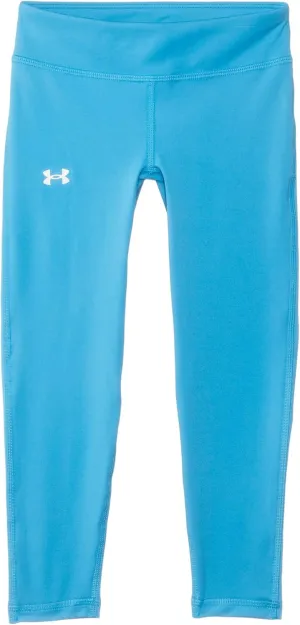 Under Armour Girls Motion Solid Crop Leggings, (452) Ether Blue / / White, Medium