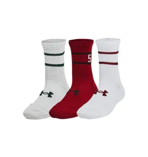 Under Armour Socks -  Youth 3-Maker Mid Crew Socks 3 Pack