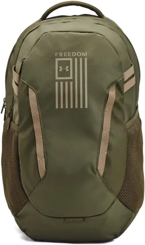 Under Armour Unisex Hustle 6.0 Freedom Backpack, (390) Marine OD Green/Marine OD Green/Bayou, One Size Fits Most