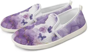 UNICEU Women Slip On Walking Sneaker Light Weight Sneaker Low Cut Flat Work Loafers Womens Casual Footwear Trainer