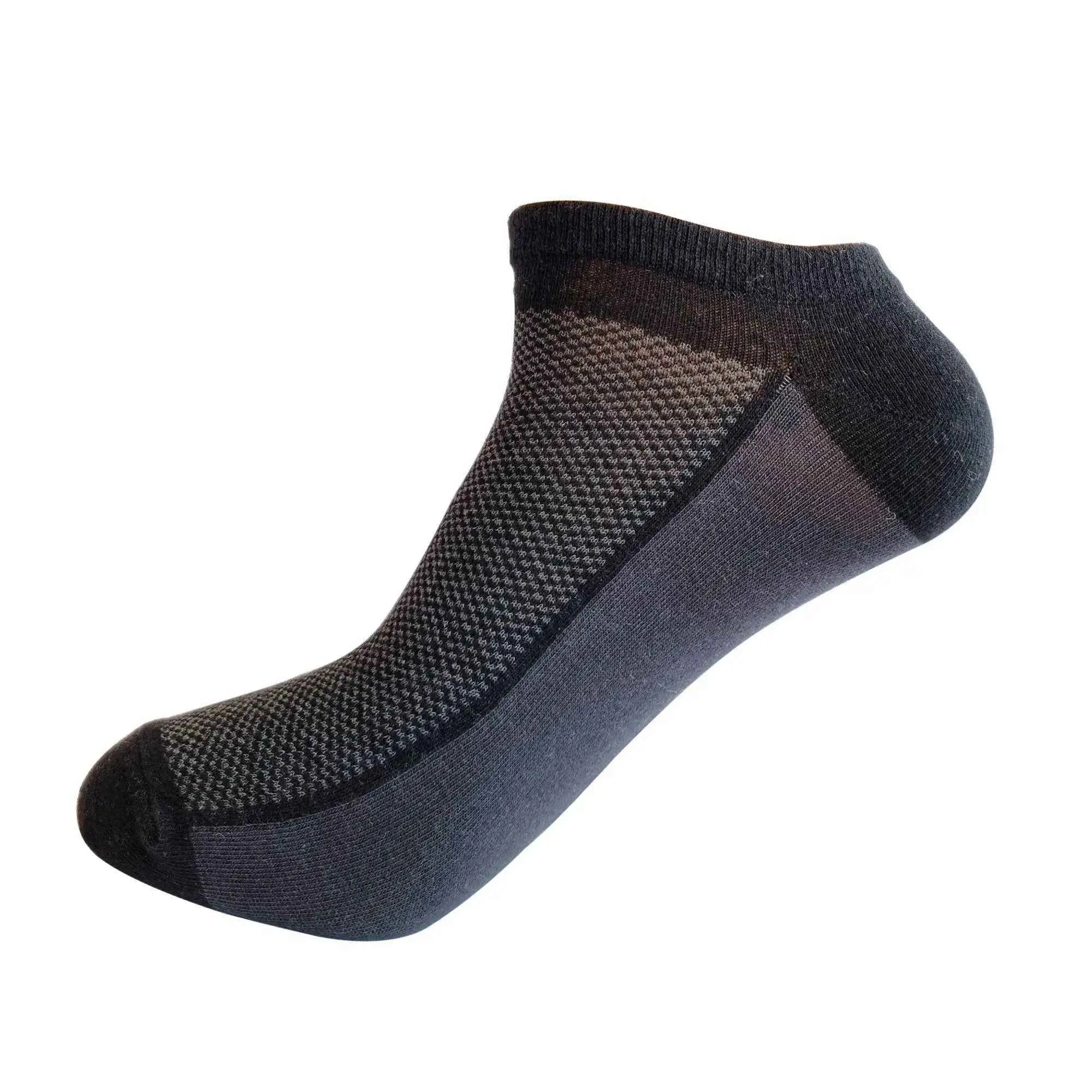 Unisex 3 Pair BREATHABLE SNEAKER SOCKS ( Dark Grey , Black , Blue )