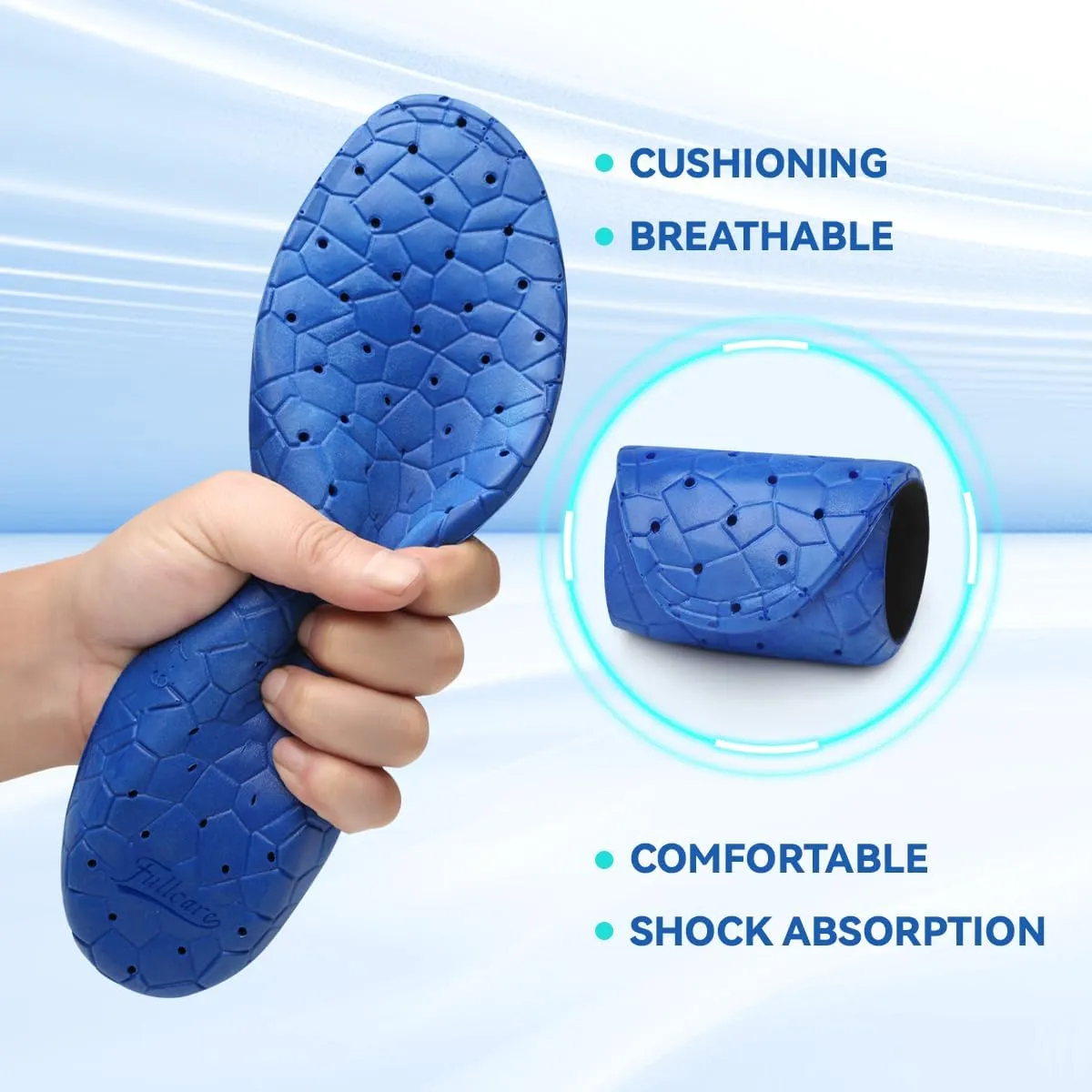 Unisex Comfort Cushioned Shoe Insole Arch Support Orthotics Work Boots Insert Providing Excellent Shock Absorption Pain Relief Men Women Plantar Fasciitis Insoles