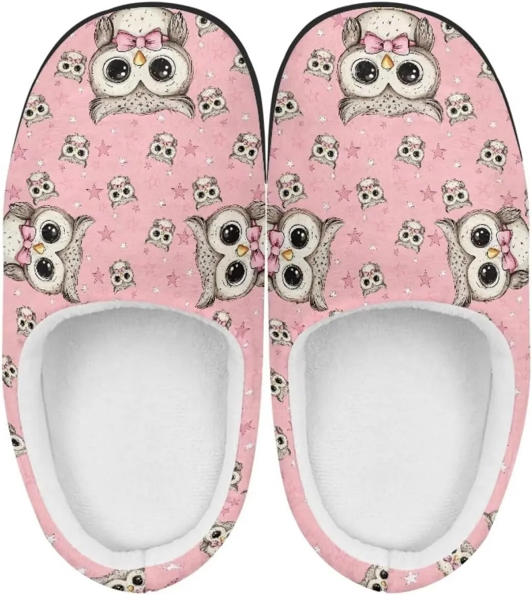 Unisex Kids Cute Cotton Slipper Winter Slipper Cozy Warm Plush Slipper Indoor Shoes Non-Slip Fleece Slipper US 9-15