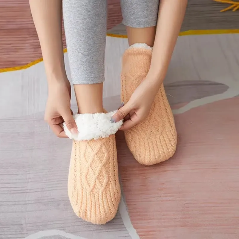 Unisex Slipper Socks Winter Warm Short Cotton