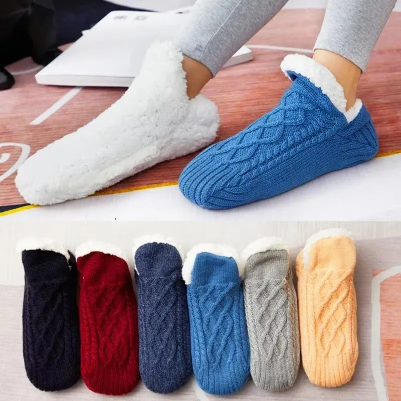 Unisex Slipper Socks Winter Warm Short Cotton