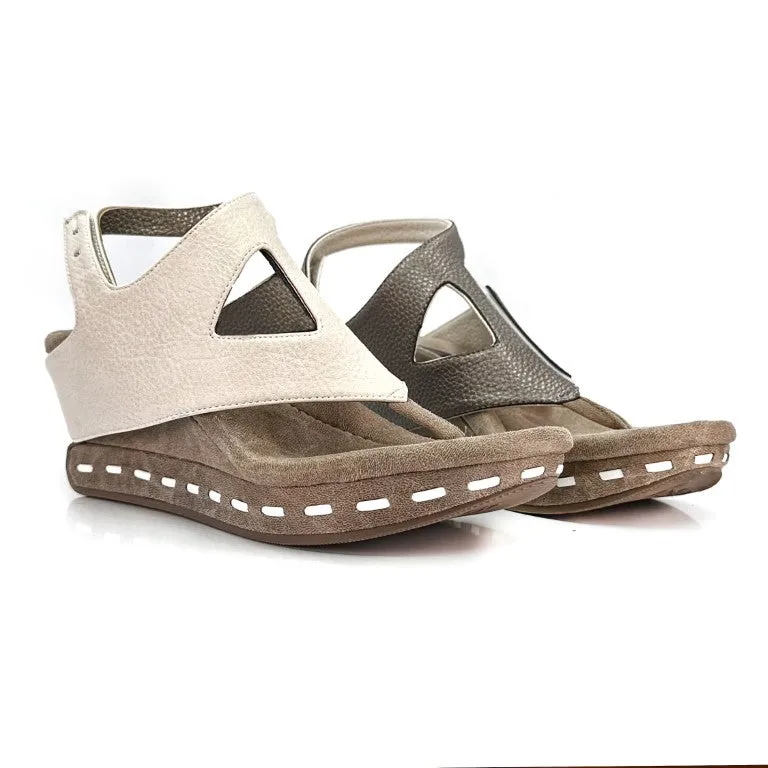 Venitia 2 - Off White flips to Pewter