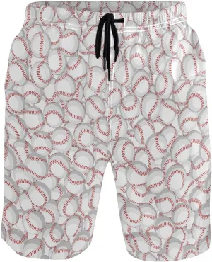 visesunny Stylish Mens Swim Trunks Quick Dry Beachwear Sports Swim Board Shorts Holiday Party Bathing Suits