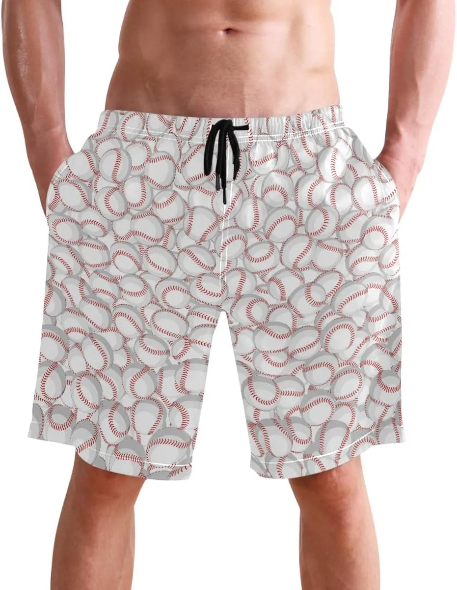 visesunny Stylish Mens Swim Trunks Quick Dry Beachwear Sports Swim Board Shorts Holiday Party Bathing Suits