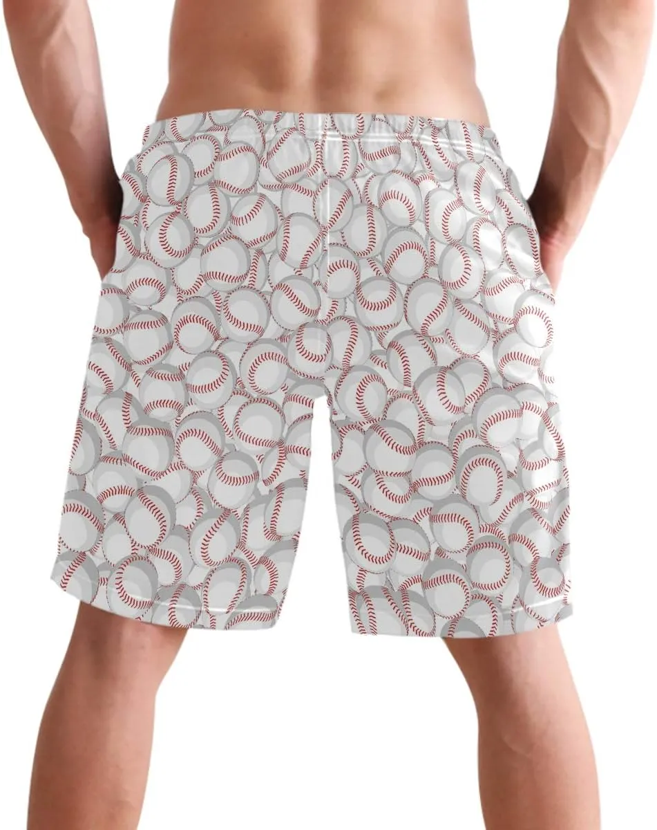 visesunny Stylish Mens Swim Trunks Quick Dry Beachwear Sports Swim Board Shorts Holiday Party Bathing Suits