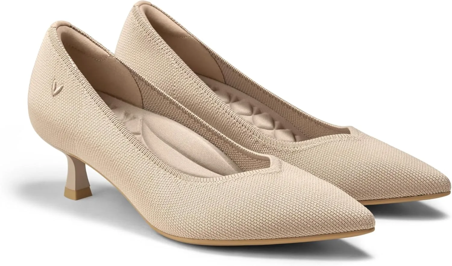 VIVAIA Scarlett Women's Pointed Toe Kitten Heels Shoes for Women Pumps with Arch Support
