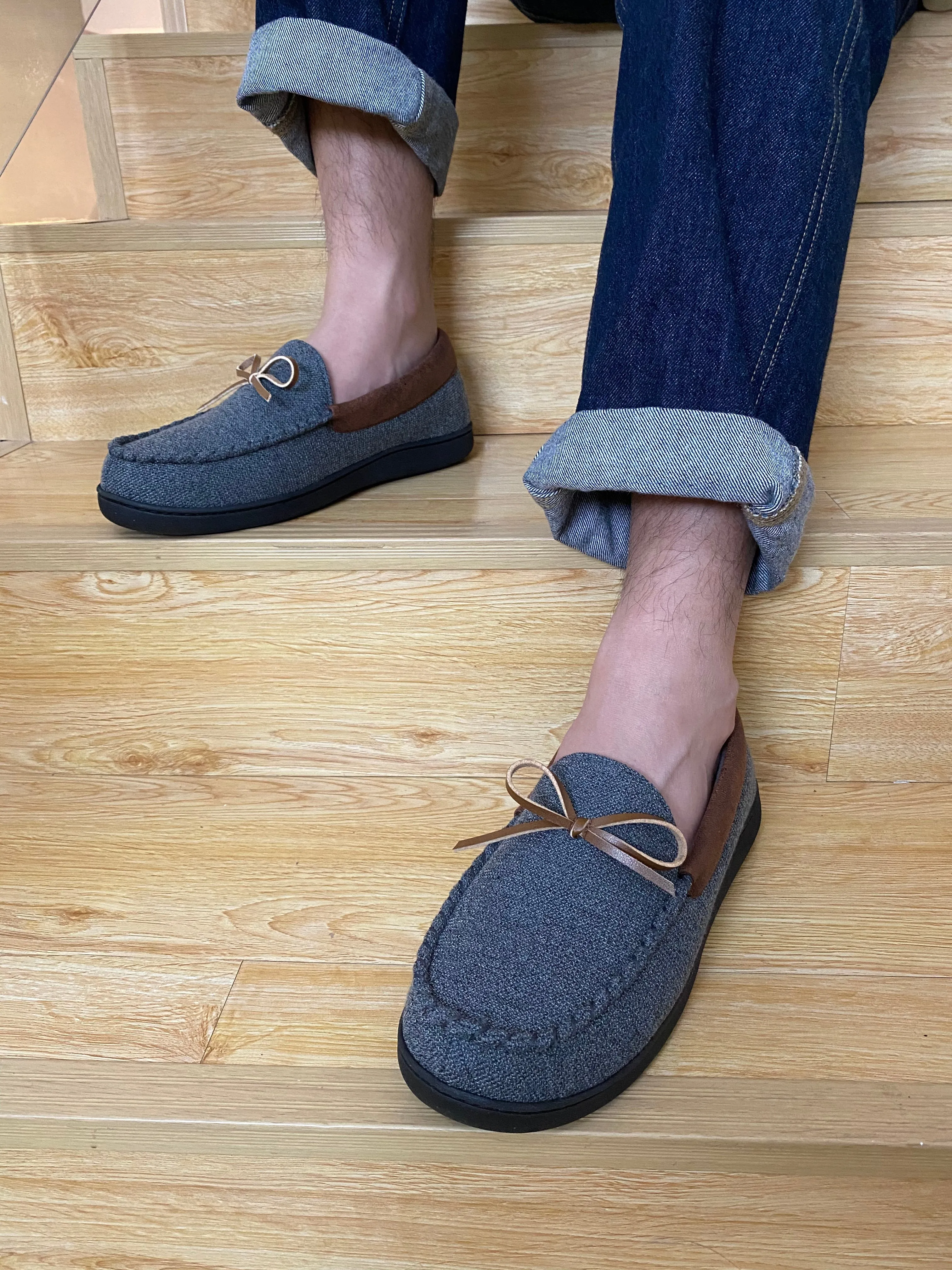 VONMAY Men's Moccasins Slippers Loafer House Shoes with Memory Foam