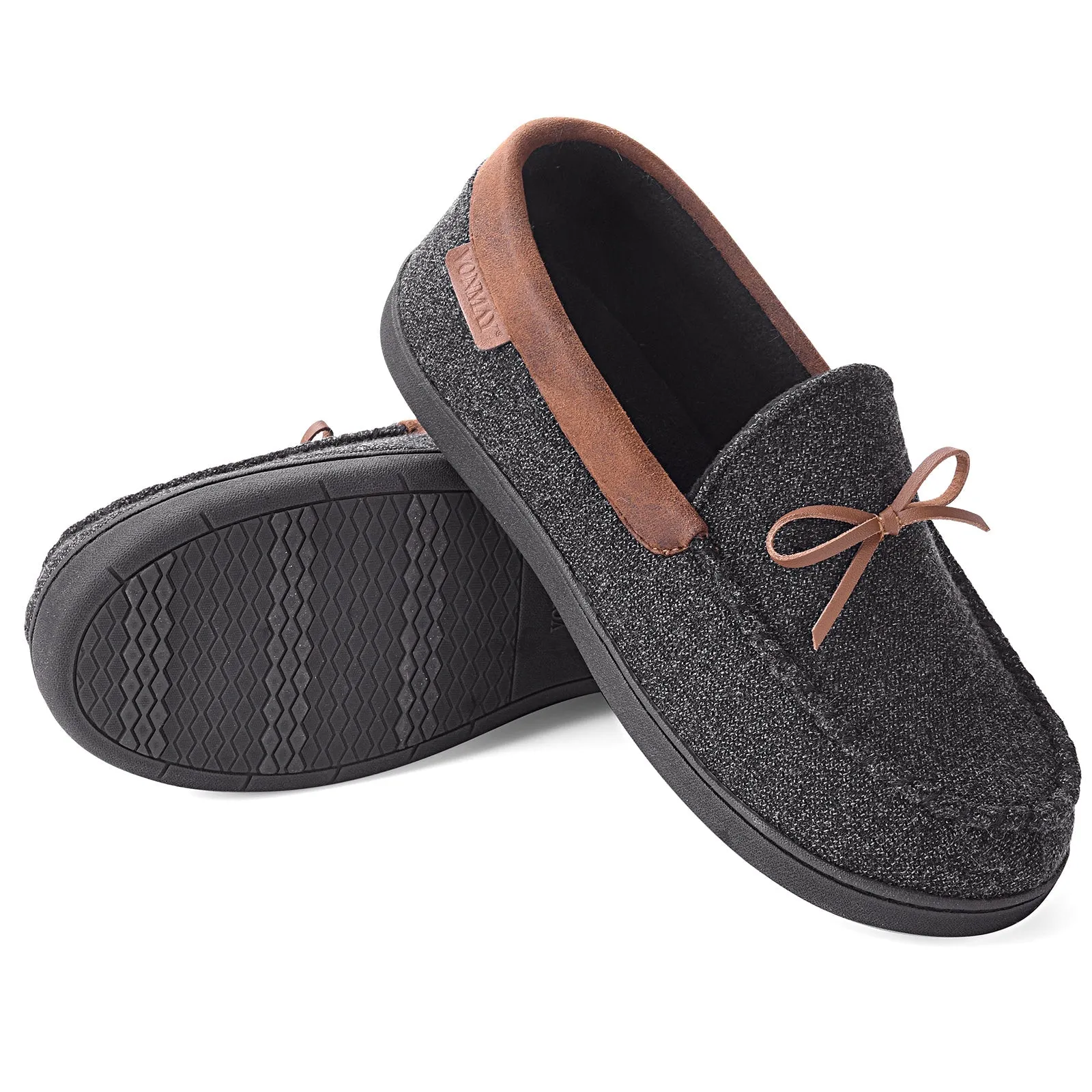 VONMAY Men's Moccasins Slippers Loafer House Shoes with Memory Foam