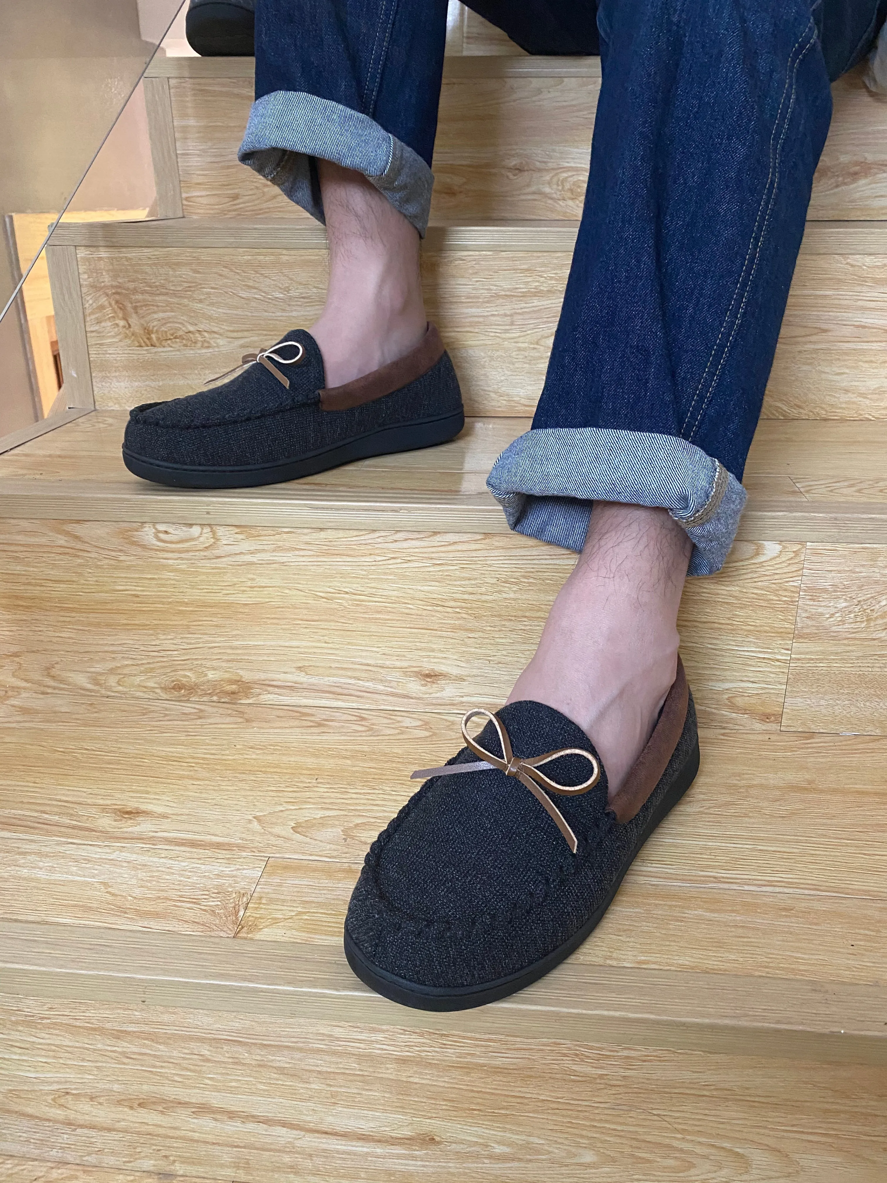 VONMAY Men's Moccasins Slippers Loafer House Shoes with Memory Foam