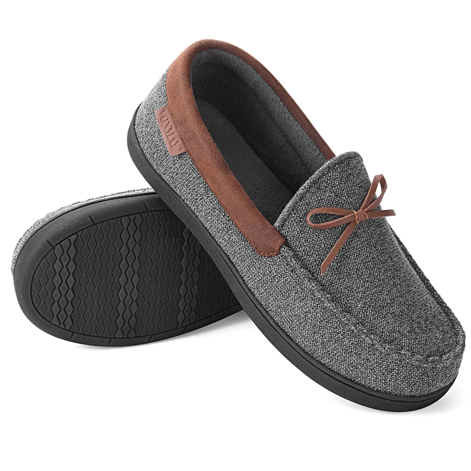 VONMAY Men's Moccasins Slippers Loafer House Shoes with Memory Foam