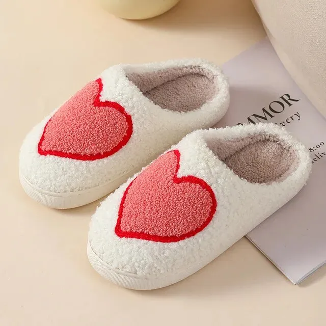 Warm Plush Indoor Christmas Pattern Non Slip Home Slipper