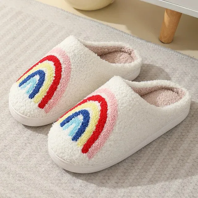 Warm Plush Indoor Christmas Pattern Non Slip Home Slipper