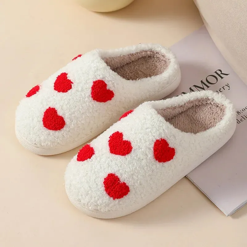 Warm Plush Indoor Christmas Pattern Non Slip Home Slipper