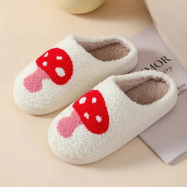 Warm Plush Indoor Christmas Pattern Non Slip Home Slipper