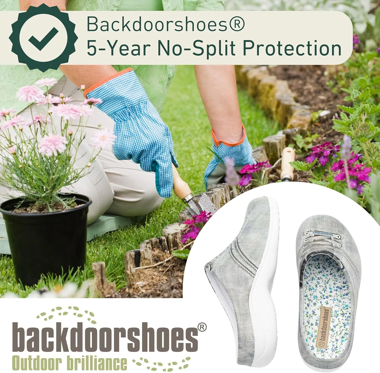 Waterproof Premium Garden Clog Shoes for Women with Arch Support