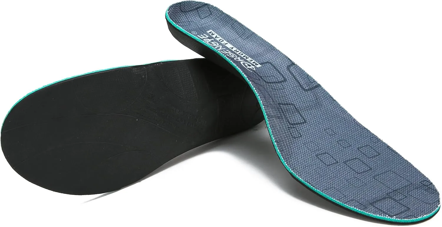 Wear or Heat Moldable Plantar Fasciitis Insoles NOT Much Cushion for Feet Pain Relief Orthopedic Arch Support Insoles Mens or Womens Foot Standing All Day Men Size 6-6.5 Women Size 7.5-8 Gray