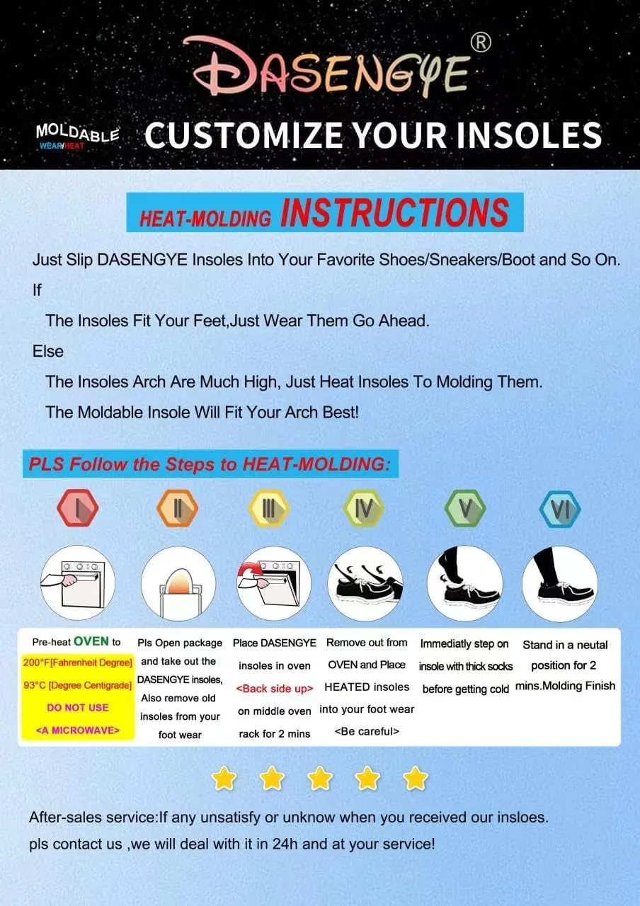 Wear or Heat Moldable Plantar Fasciitis Insoles NOT Much Cushion for Feet Pain Relief Orthopedic Arch Support Insoles Mens or Womens Foot Standing All Day Men Size 6-6.5 Women Size 7.5-8 Gray