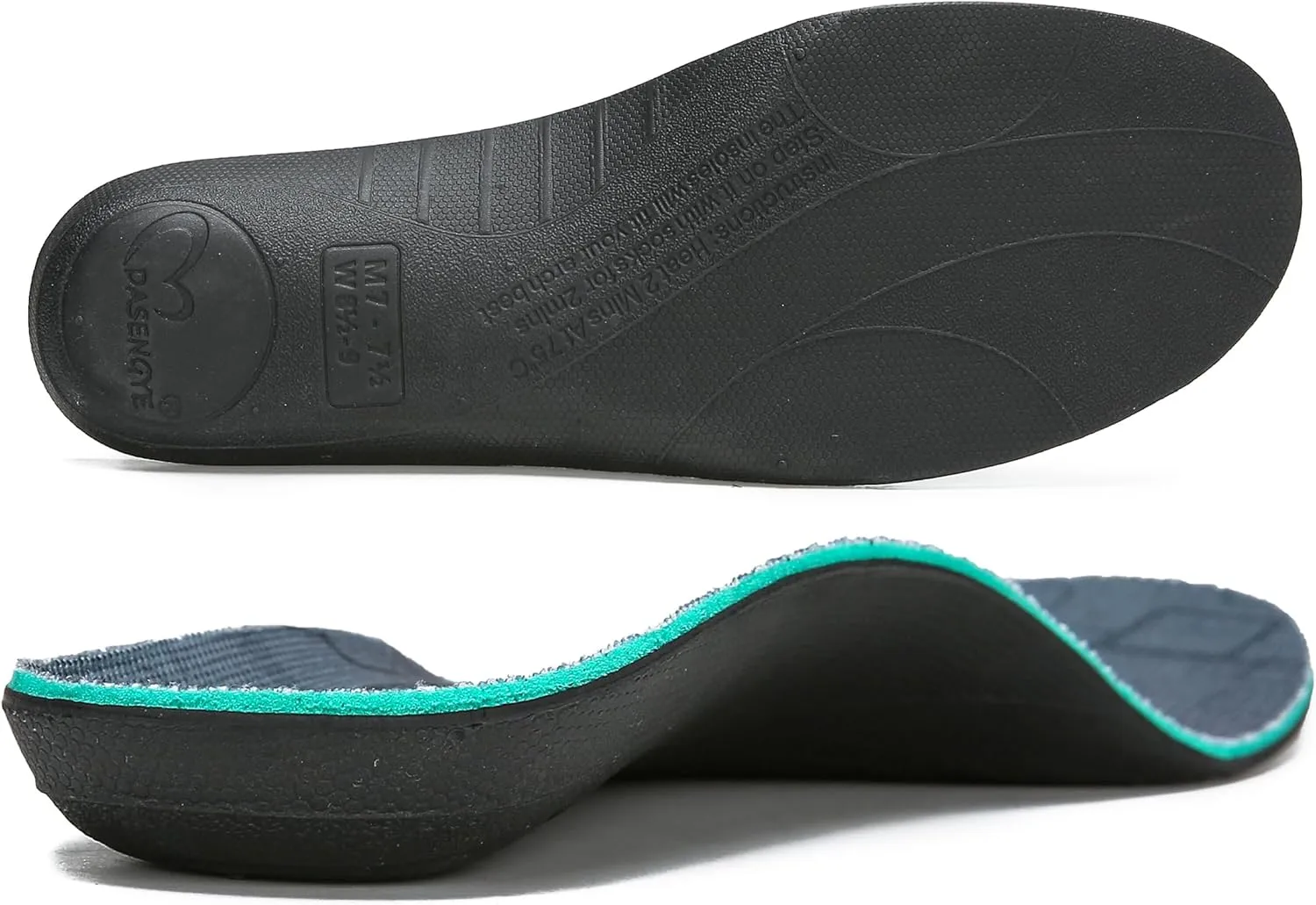 Wear or Heat Moldable Plantar Fasciitis Insoles NOT Much Cushion for Feet Pain Relief Orthopedic Arch Support Insoles Mens or Womens Foot Standing All Day Men Size 6-6.5 Women Size 7.5-8 Gray