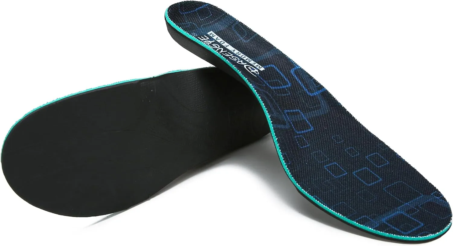 Wear or Heat Moldable Plantar Fasciitis Insoles NOT Much Cushion for Feet Pain Relief Orthopedic Arch Support Insoles Mens or Womens Foot Standing All Day Men Size 8-8.5 Women Size 9.5-10 Black