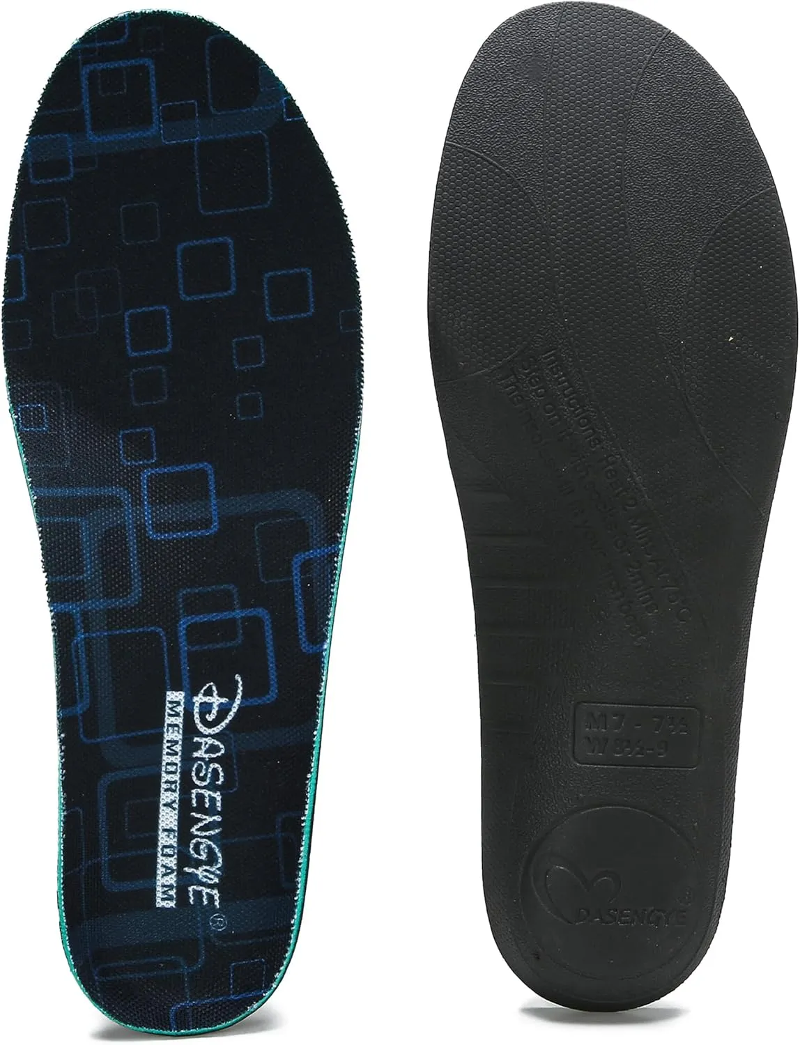 Wear or Heat Moldable Plantar Fasciitis Insoles NOT Much Cushion for Feet Pain Relief Orthopedic Arch Support Insoles Mens or Womens Foot Standing All Day Men Size 8-8.5 Women Size 9.5-10 Black