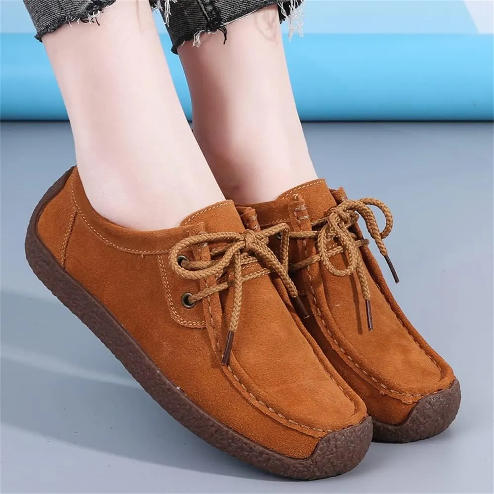 WERWAES Women’s Loafer Flats Shoes Casual Comfortable Lightweight Lace Up Moccasins Loafers Working Dreesy Non Slip on Shoes Womens