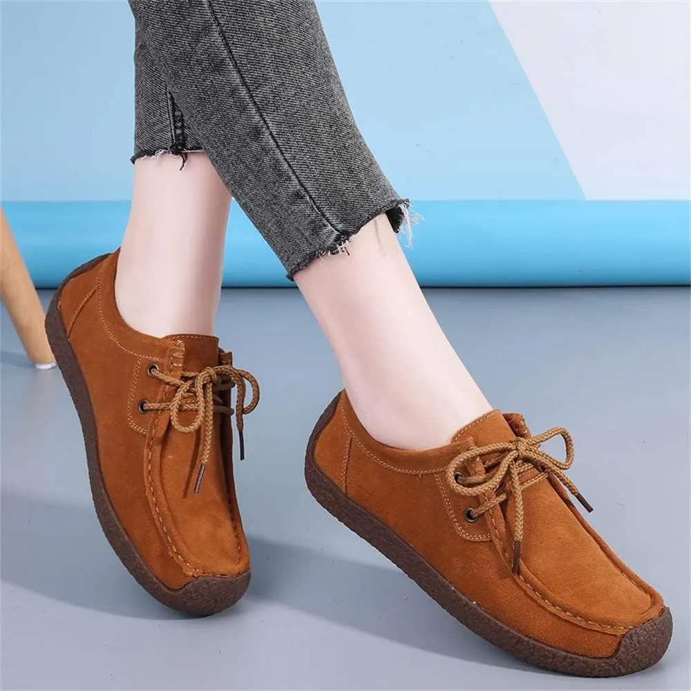 WERWAES Women’s Loafer Flats Shoes Casual Comfortable Lightweight Lace Up Moccasins Loafers Working Dreesy Non Slip on Shoes Womens