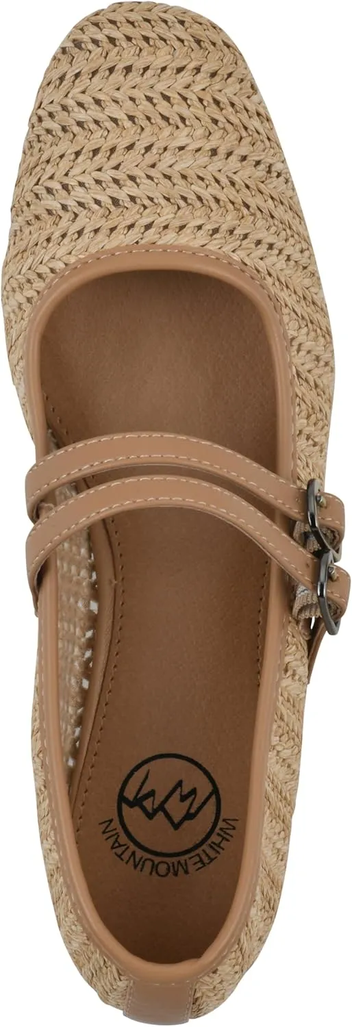 WHITE MOUNTAIN Women's Bocage Double-Strap Flat