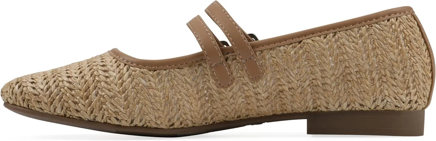 WHITE MOUNTAIN Women's Bocage Double-Strap Flat