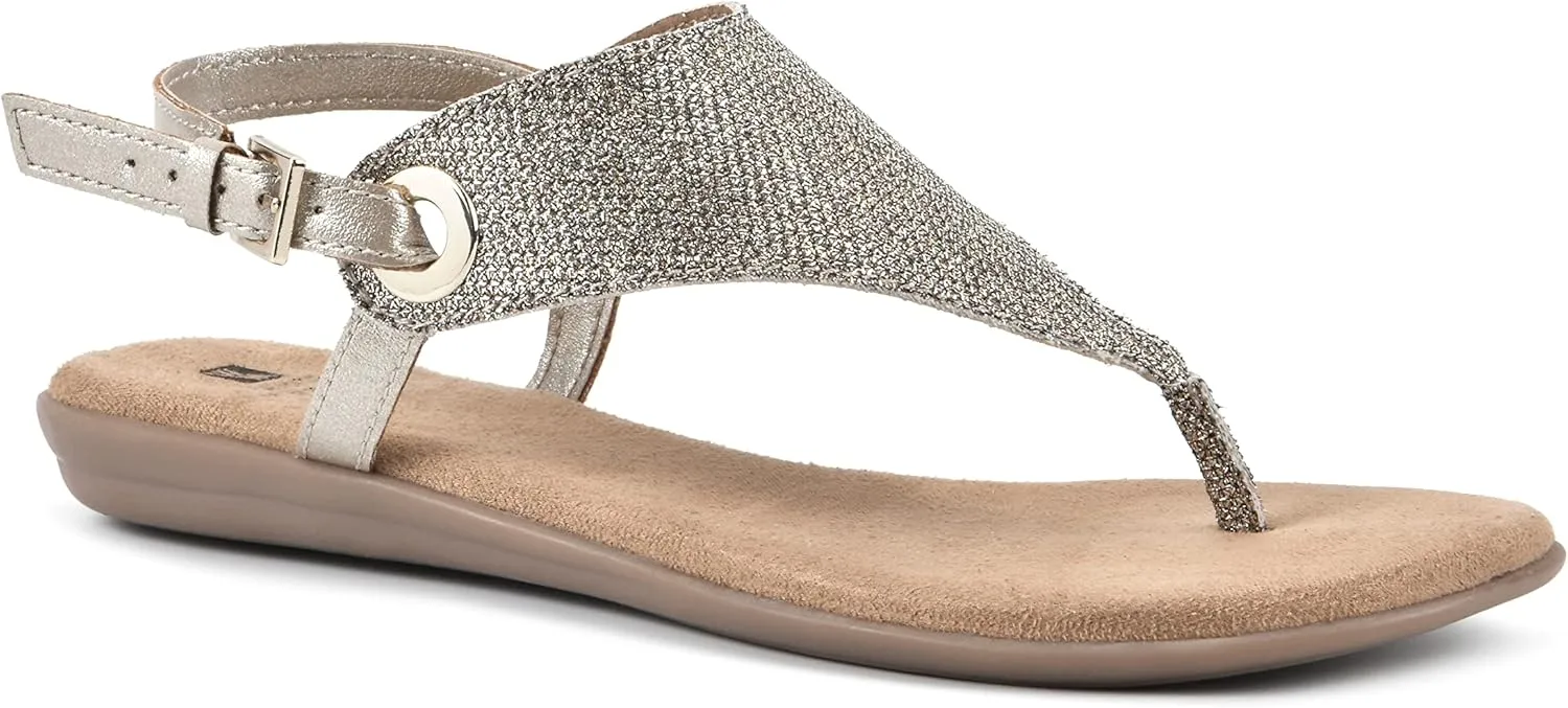 WHITE MOUNTAIN Women's London Flat Sandal
