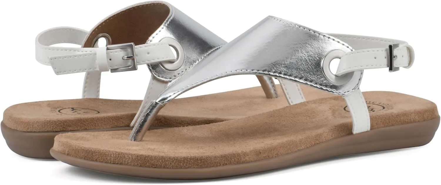 WHITE MOUNTAIN Women's London Flat Sandal